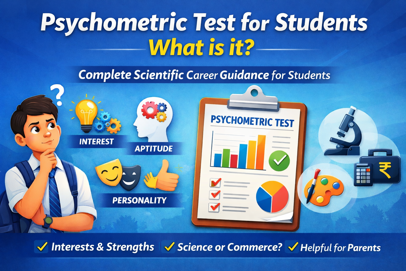 psychometric test for students after 10th career guidance
